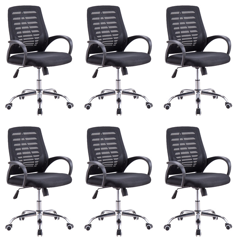 Modern Breathable AirGrid Arm Chair Microfiber Desk Mid-Back Office Chair