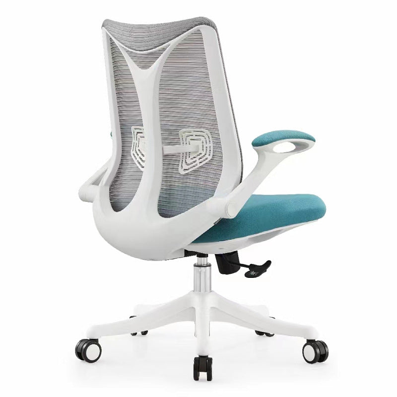 Contemporary Flip-Up Armrest Office Chair Swivel Mesh Office Chair