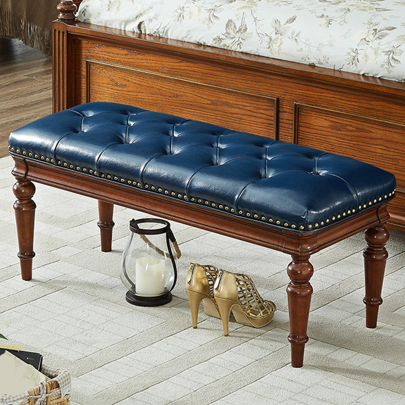 16.1" Wide Upholstered Seating Bench Traditional Entryway and Bedroom Bench with Cushioned