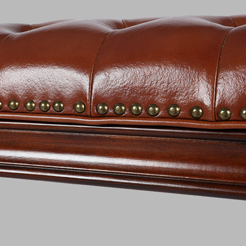 16.1" Wide Upholstered Seating Bench Traditional Entryway and Bedroom Bench with Cushioned