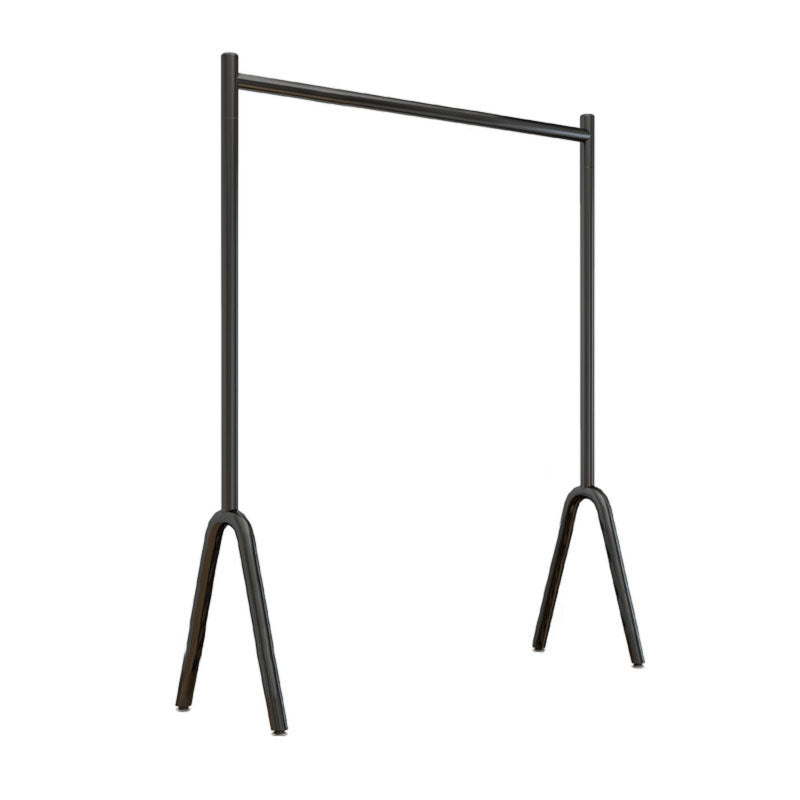 Contemporary Style Coat Hanger Metal 2 Legs Base Coat Rack for Living Room