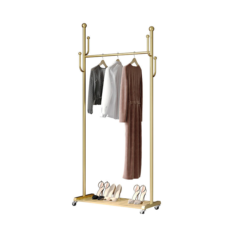 Modern Coat Hanger Free Standing Solid Color Hall Tree with Storage