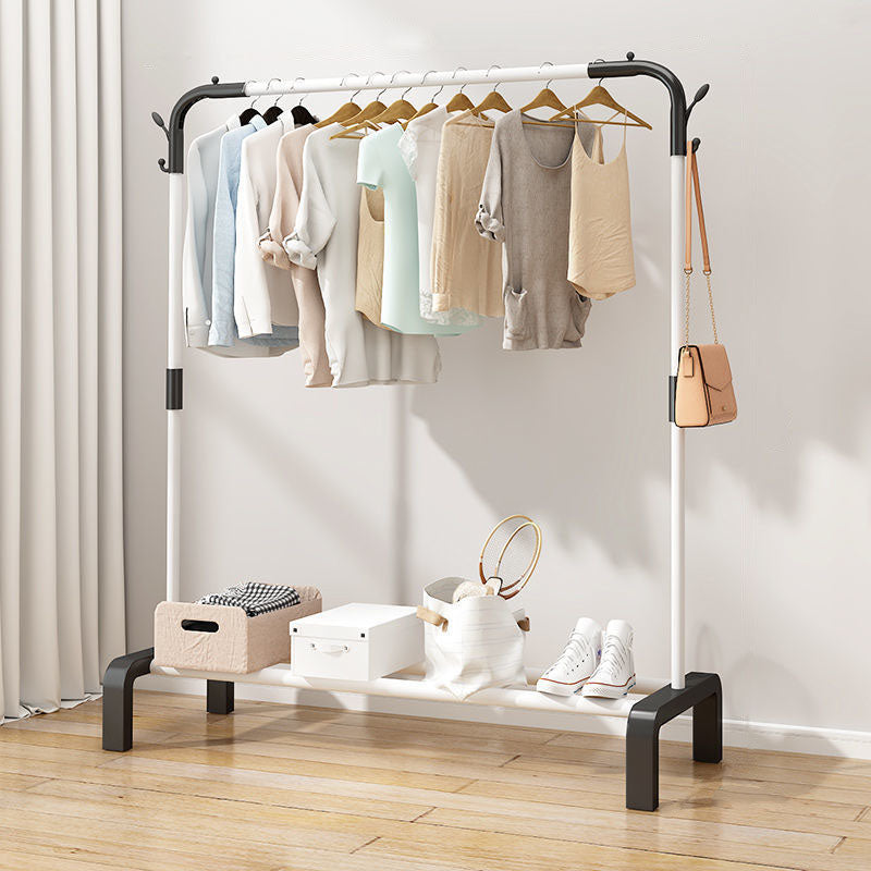 Modern Style Metallic Coat Rack Free Standing Hooks Design Coat Rack With Shelves