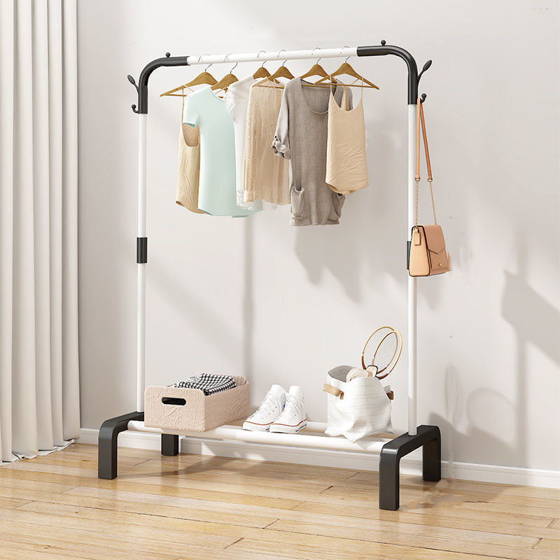 Modern Style Metallic Coat Rack Free Standing Hooks Design Coat Rack With Shelves