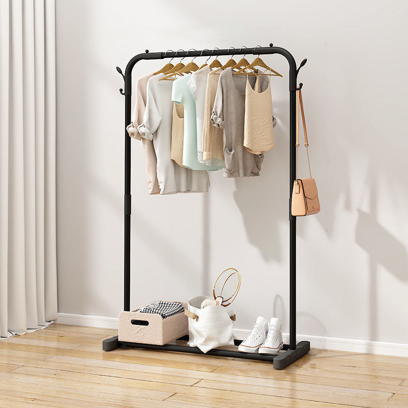 Modern Style Metallic Coat Rack Free Standing Hooks Design Coat Rack With Shelves