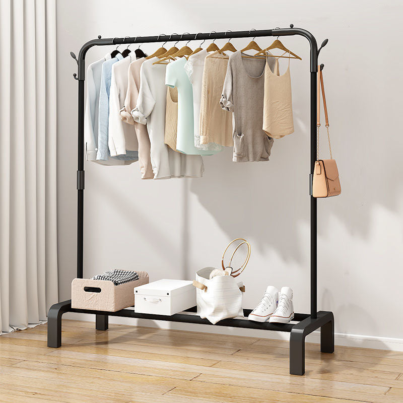 Modern Style Metallic Coat Rack Free Standing Hooks Design Coat Rack With Shelves