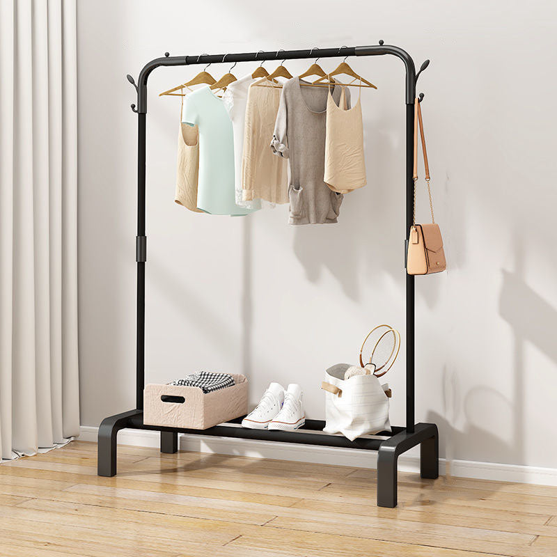 Modern Style Metallic Coat Rack Free Standing Hooks Design Coat Rack With Shelves