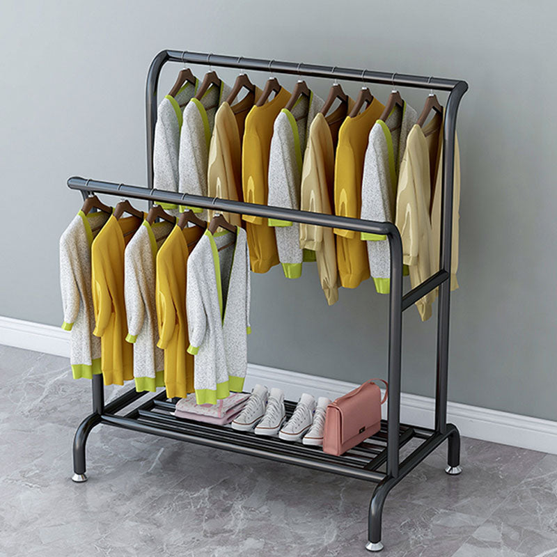 Modern Metal Coat Hanger 3 Hanging Rails and Lower Shelf Hall Stand