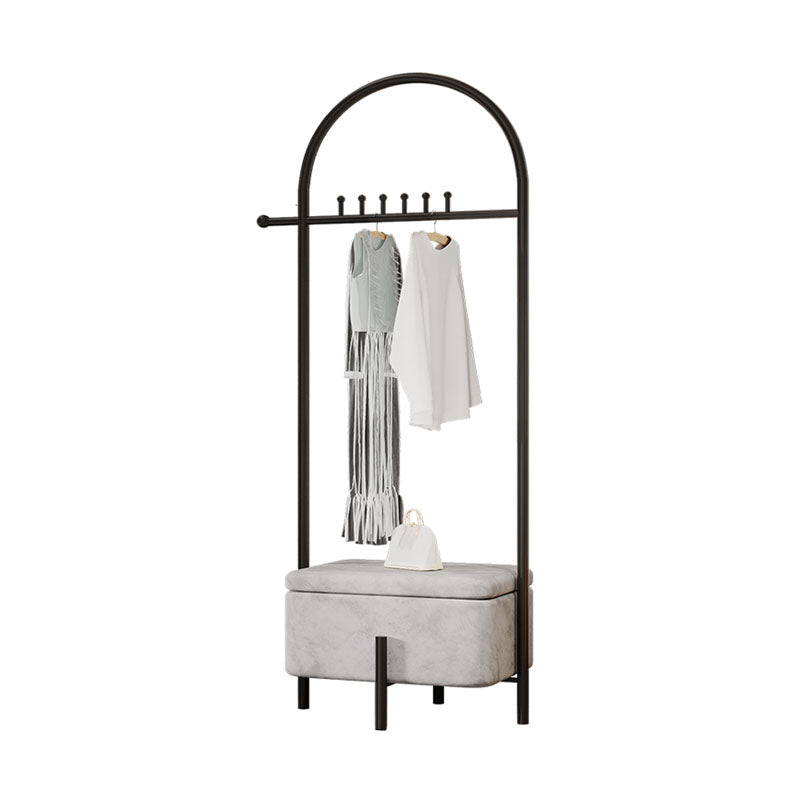 Modern Coat Hanger Rack Free Standing Coat Hooks Coat Rack with Storage