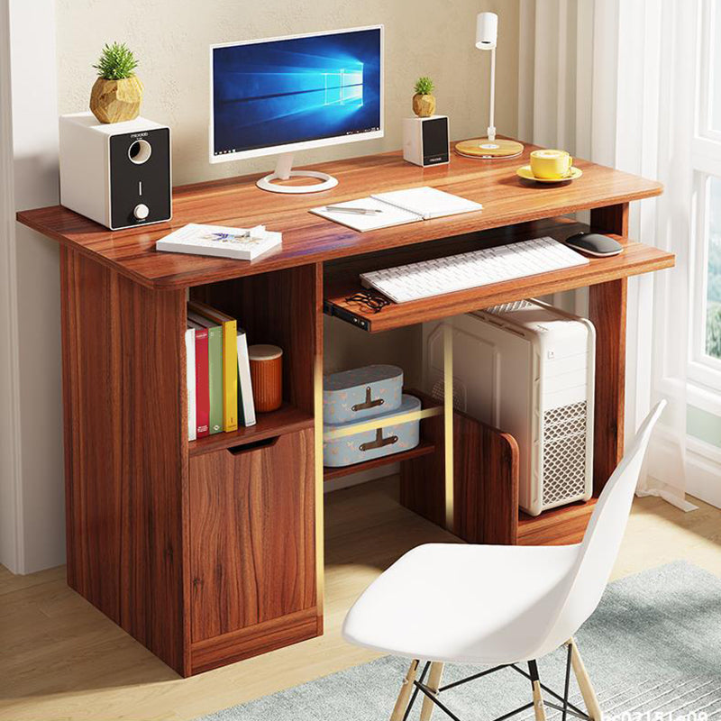 Contemporary Wood Credenza Desk Rectangular Home Writing Desk