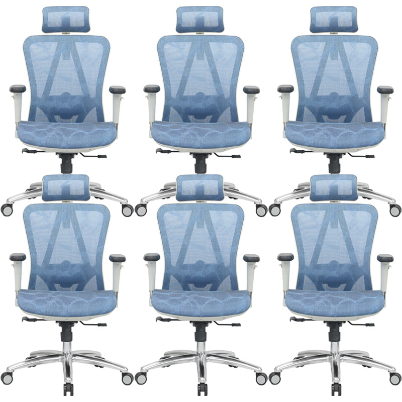 Contemporary Arm Chair Adjustable Arms Tilt Mechanism Pillow Included Office Chair