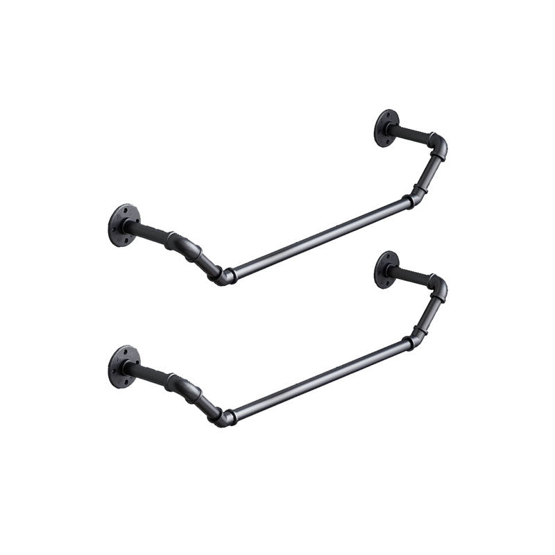 Industrial Coat Rack Irregular Shape Wall-Mounted Hanging Rail Entryway Kit