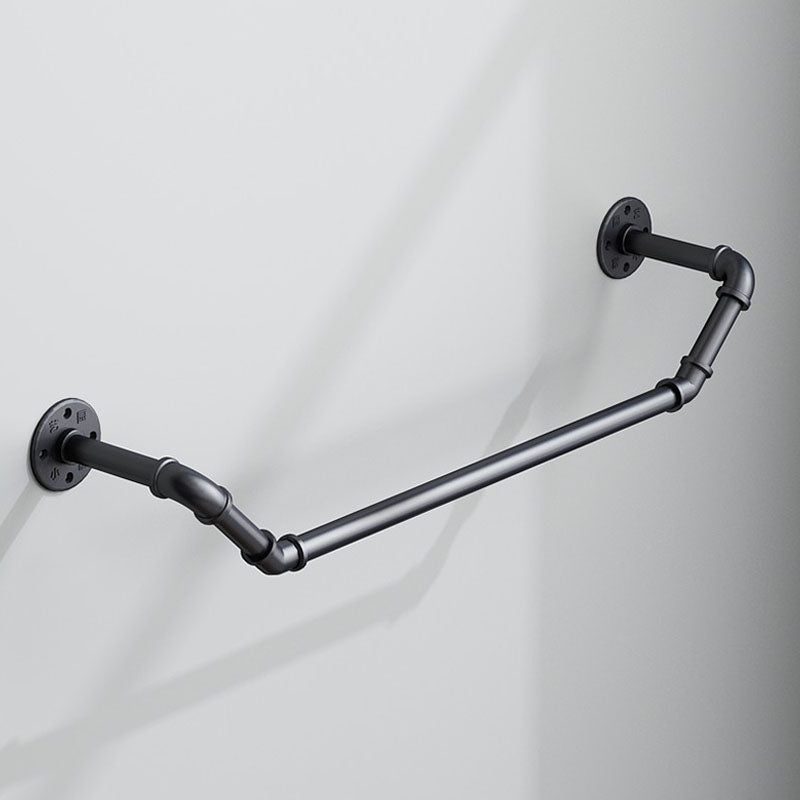 Industrial Coat Rack Irregular Shape Wall-Mounted Hanging Rail Entryway Kit