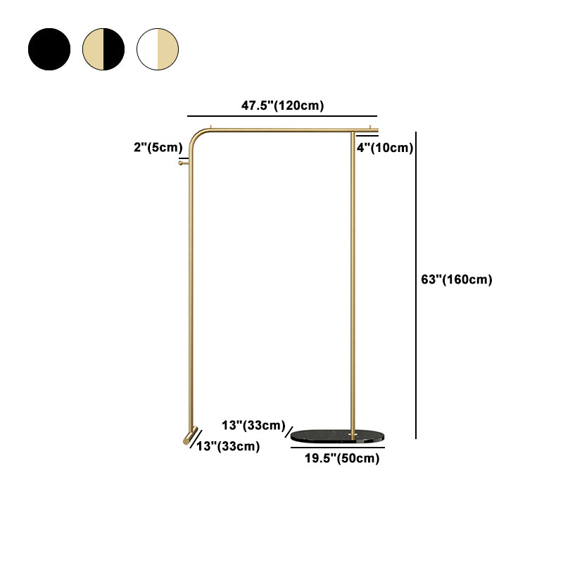 Simplicity Metal Hall Tree Free Standing Coat Rack With Coat Hook