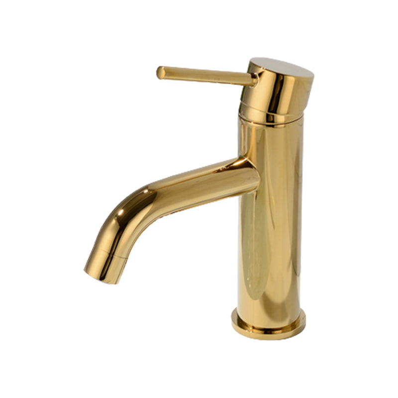 Modern 1-Handle Bathroom Sink Faucet Brushed Gold Vessel Sink Faucet Brass