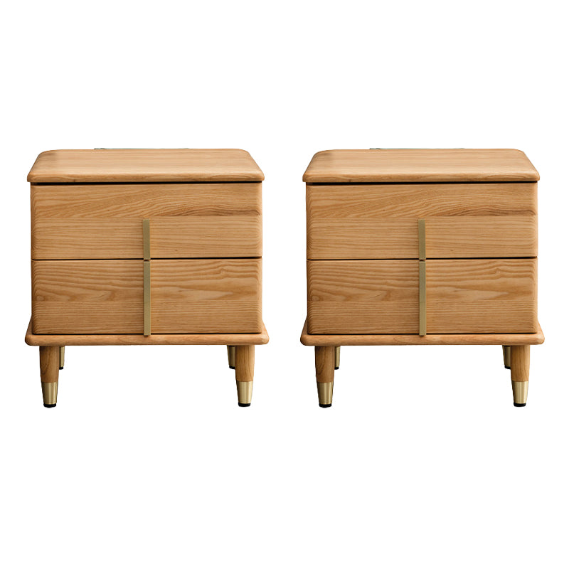 Solid Wood Nightstand Legs Included Accent Table Nightstand with Drawers