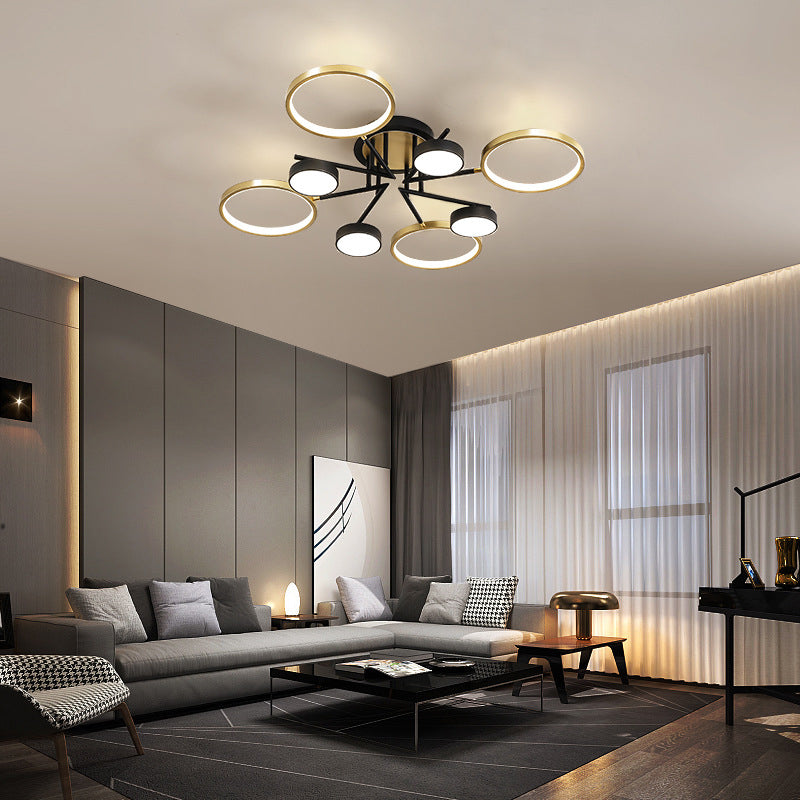 Modern Unique Shape Ceiling Mount Light Fixture Metal Ceiling Mounted Light