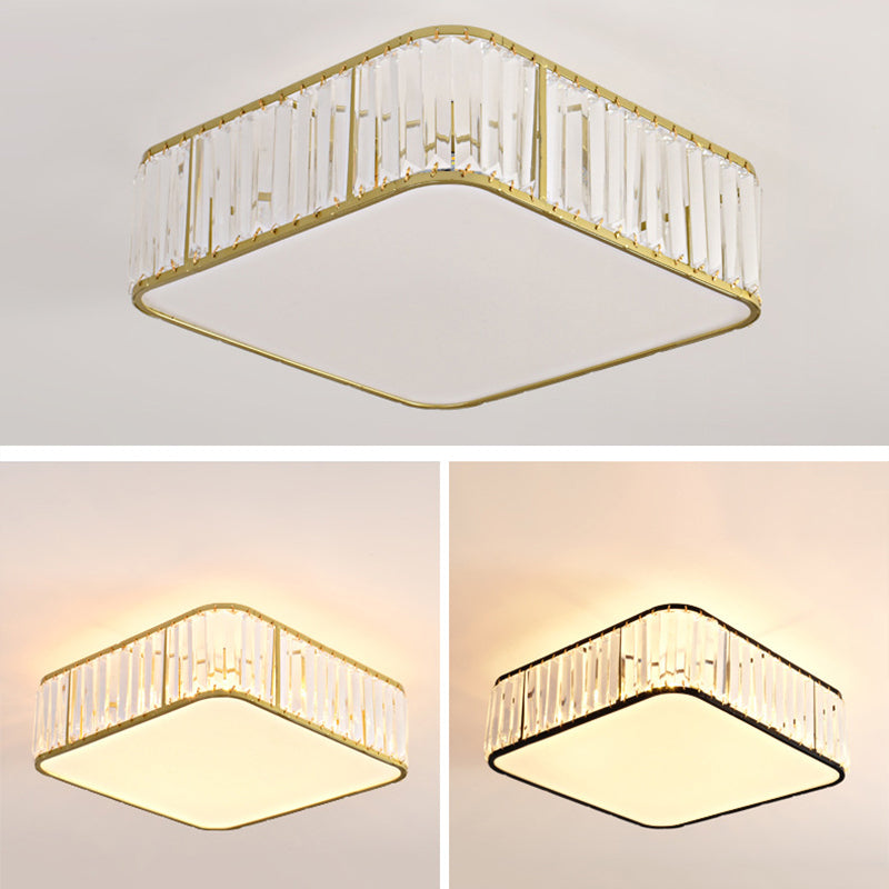 Crystal Geometric Flush Mount Lights Contemporary Style Multi Lights Flush Mount Lighting