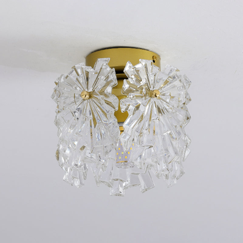 Light Luxury Style Ceiling Lamp Glass Shade Ceiling Light for Living Room