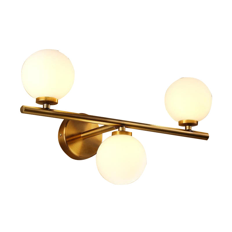 Creative Vanity Lighting Minimalist Glass Wall Light Sconce for Bathroom