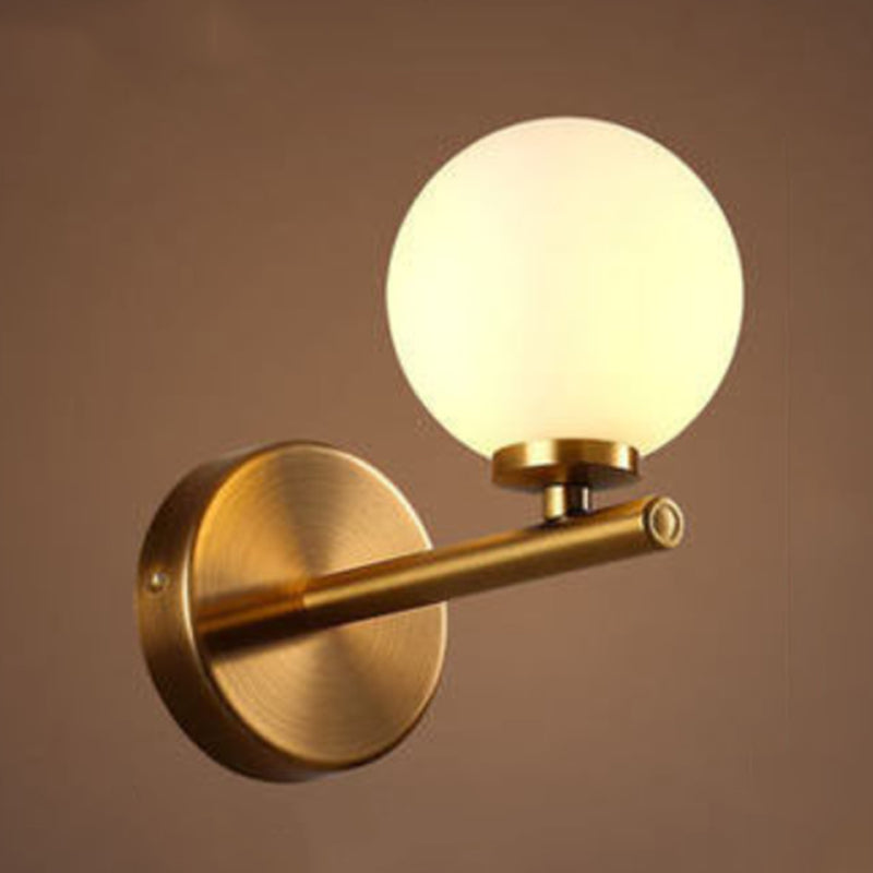 Creative Vanity Lighting Minimalist Glass Wall Light Sconce for Bathroom