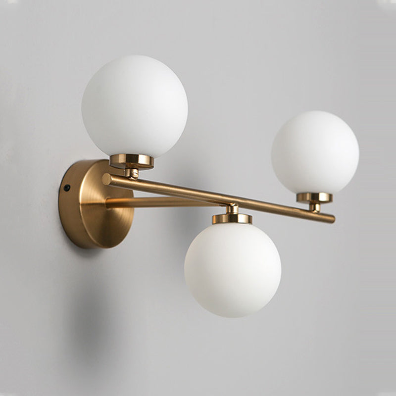 Creative Vanity Lighting Minimalist Glass Wall Light Sconce for Bathroom