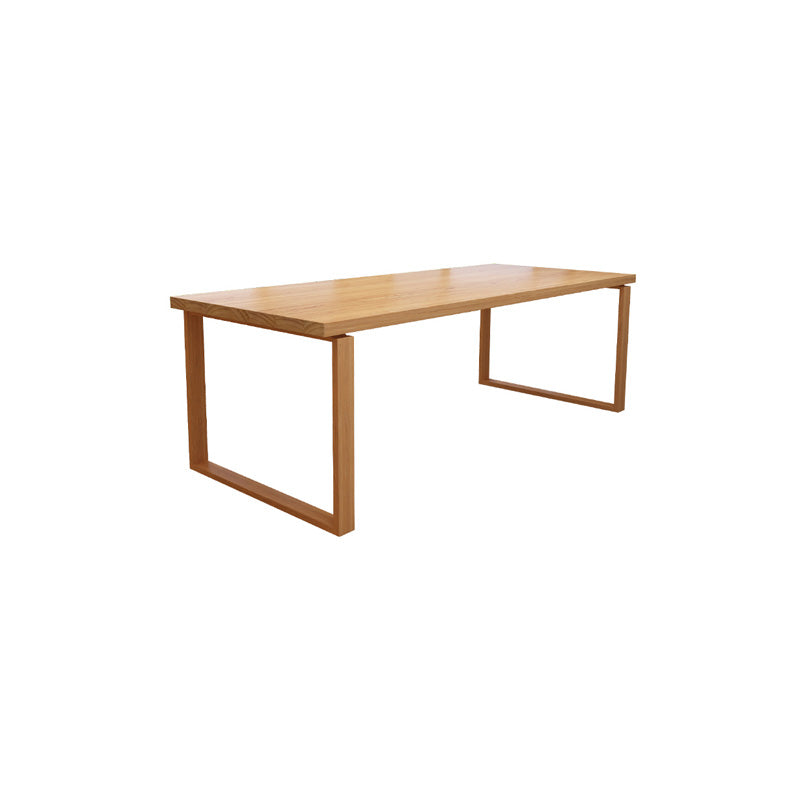 Contemporary Pine Writing Desk 29.52" H Natural Office Desk for Home