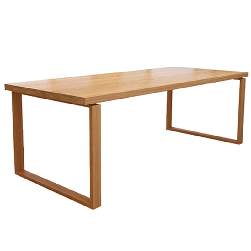 Contemporary Pine Writing Desk 29.52" H Natural Office Desk for Home