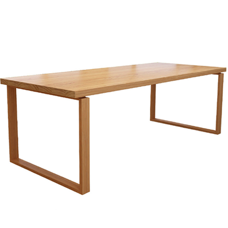 Contemporary Pine Writing Desk 29.52" H Natural Office Desk for Home