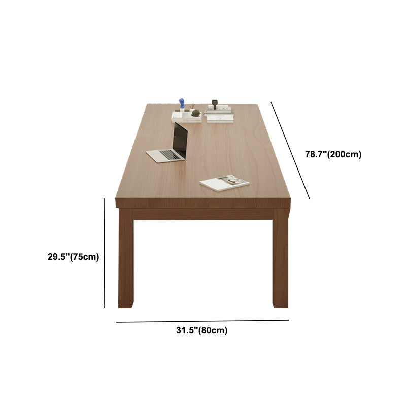 Contemporary 30-inch H Office Desk Modern Writing Desk in Natural