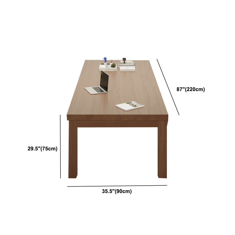 Contemporary 30-inch H Office Desk Modern Writing Desk in Natural