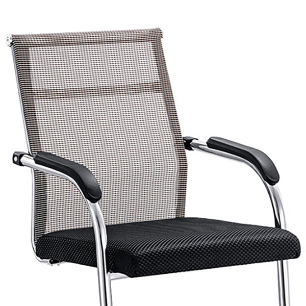 18" Wide Contemporary Desk Chair No Wheels Breathable AirGrid Office Chair