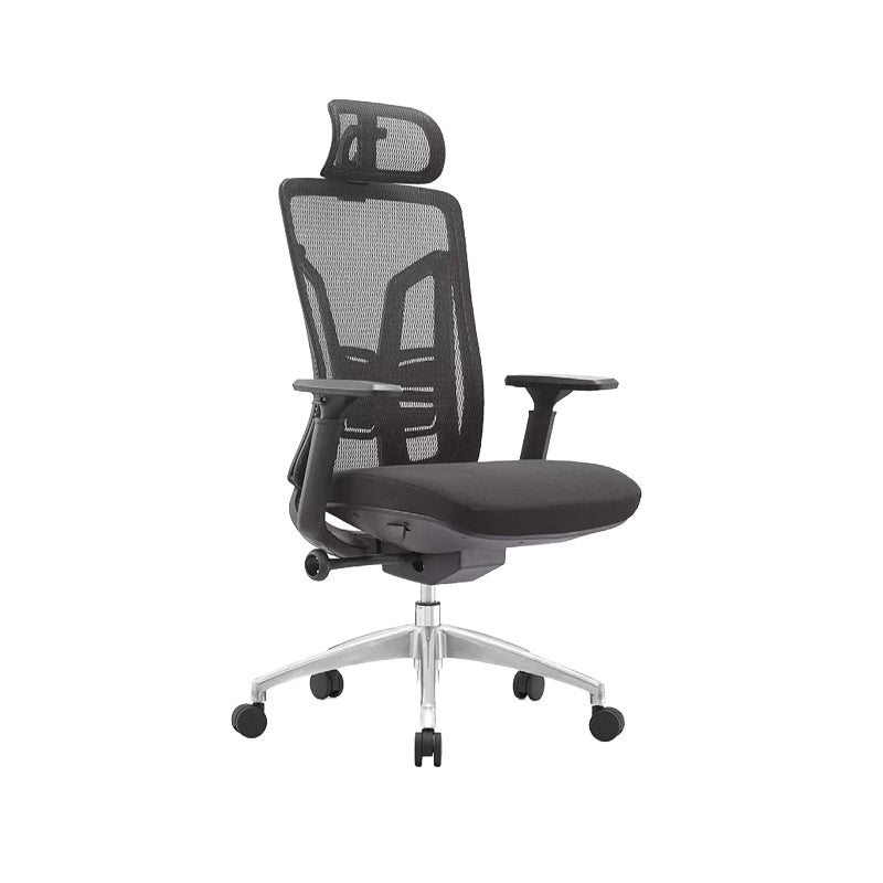 Modern Desk Chair Mesh Office Chair High-Back Chair in Gray/Black