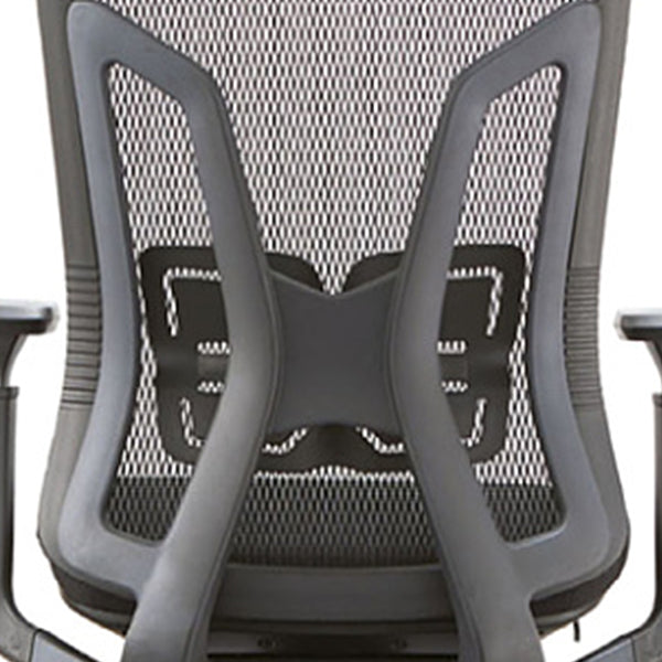 Modern Desk Chair Mesh Office Chair High-Back Chair in Gray/Black