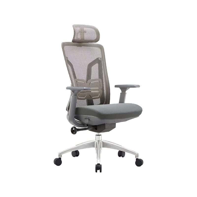 Modern Desk Chair Mesh Office Chair High-Back Chair in Gray/Black