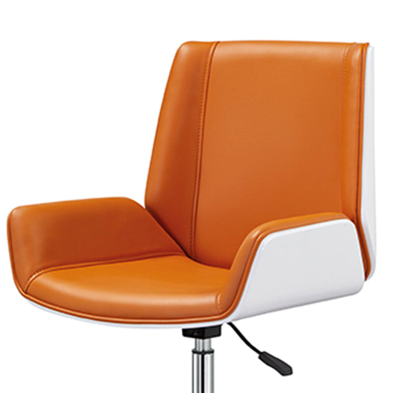 Modern Orange Back Office Chair Swivel with Wheels Ergonomic Executive Chair