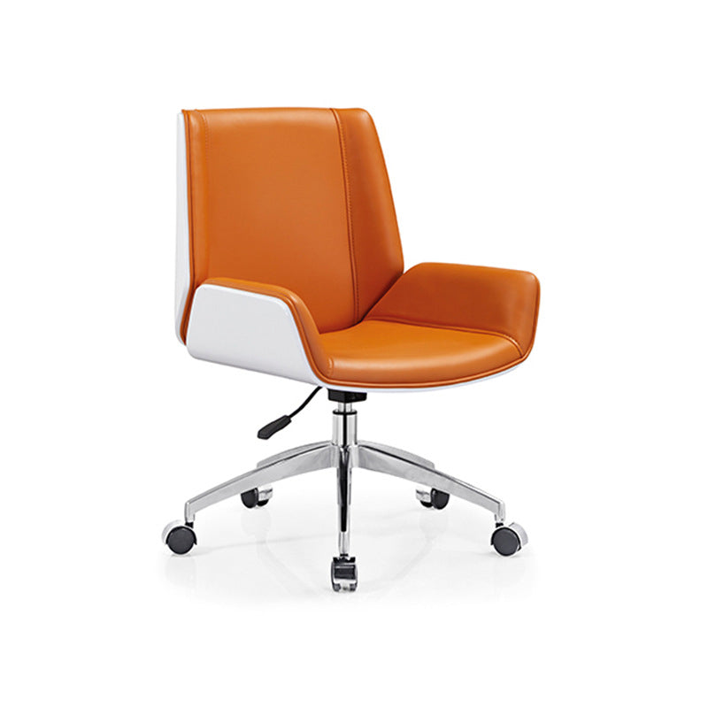 Modern Orange Back Office Chair Swivel with Wheels Ergonomic Executive Chair