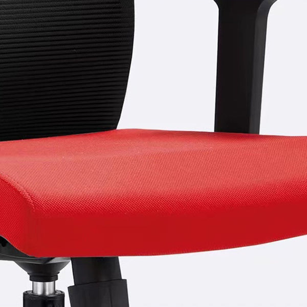 Contemporary Arm Chair Adjustable Seat Height Fixed Arms Office Chair