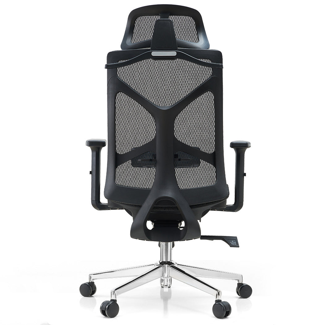 29" Wide Contemporary Desk Chair Black Upholstered Office Chair