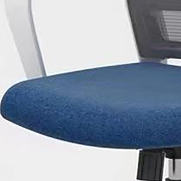 Contemporary Arm Chair Fixed Arms Mid-back Mesh Swivel Office Chair