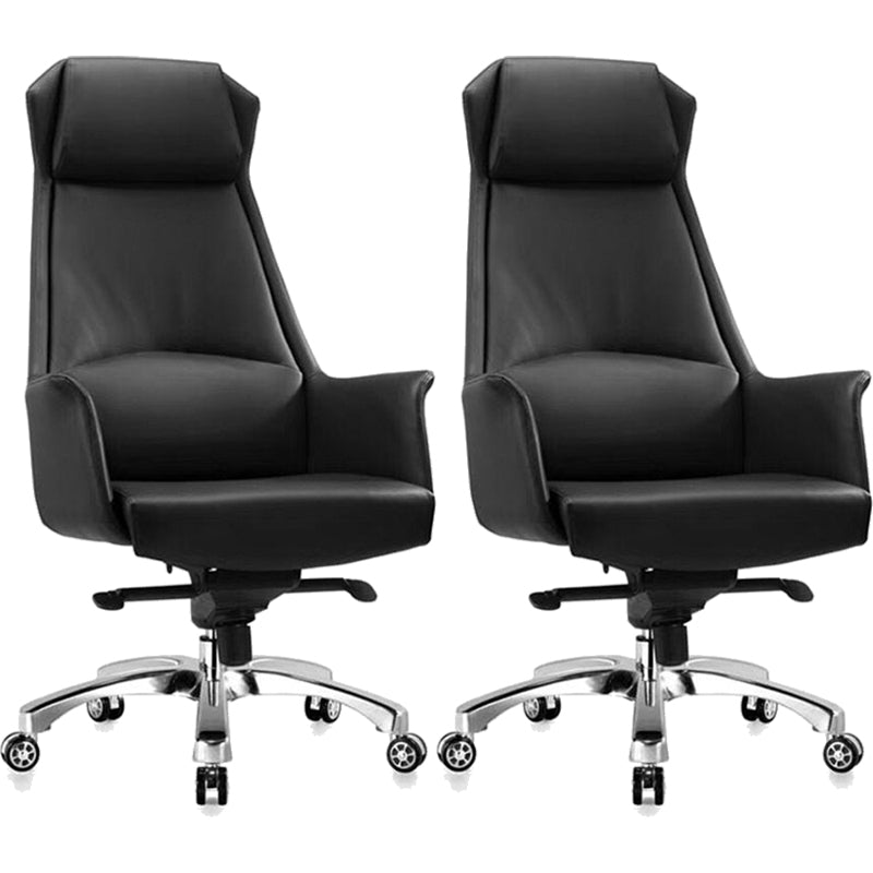 Adjustable Seat Height Office Chair Modern Swivel with Wheels Executive Chair