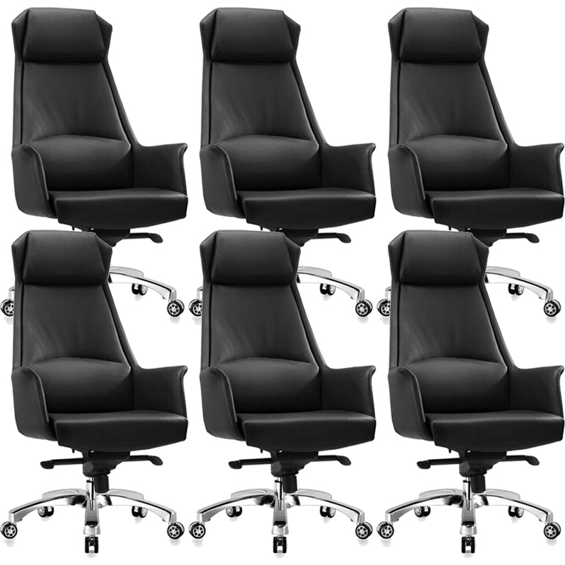 Adjustable Seat Height Office Chair Modern Swivel with Wheels Executive Chair