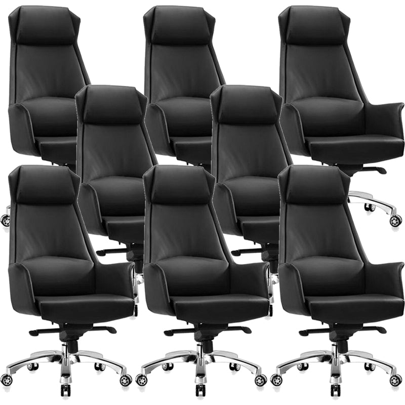 Adjustable Seat Height Office Chair Modern Swivel with Wheels Executive Chair