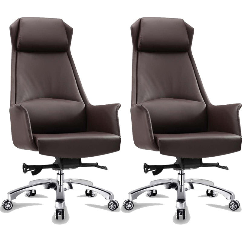 Adjustable Seat Height Office Chair Modern Swivel with Wheels Executive Chair