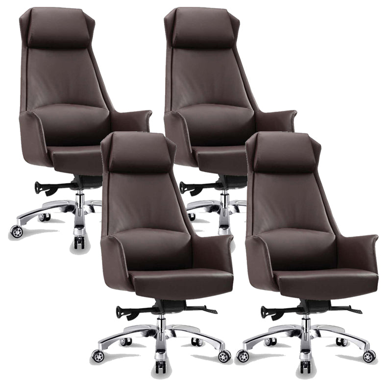 Adjustable Seat Height Office Chair Modern Swivel with Wheels Executive Chair