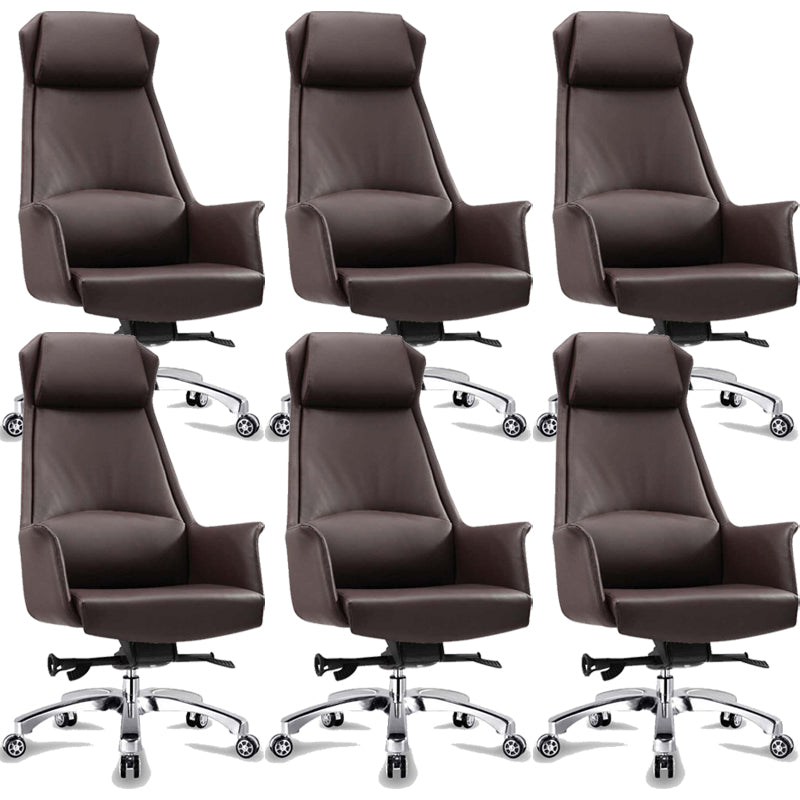 Adjustable Seat Height Office Chair Modern Swivel with Wheels Executive Chair