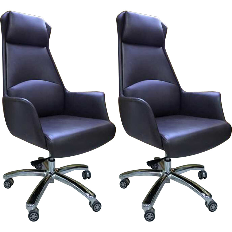 Adjustable Seat Height Office Chair Modern Swivel with Wheels Executive Chair