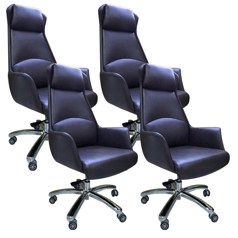 Adjustable Seat Height Office Chair Modern Swivel with Wheels Executive Chair