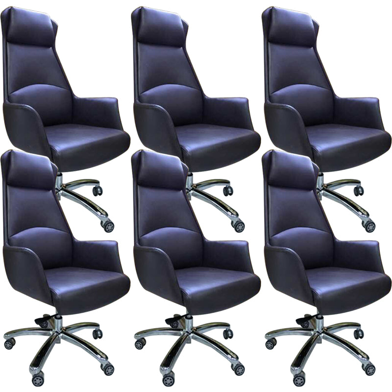 Adjustable Seat Height Office Chair Modern Swivel with Wheels Executive Chair