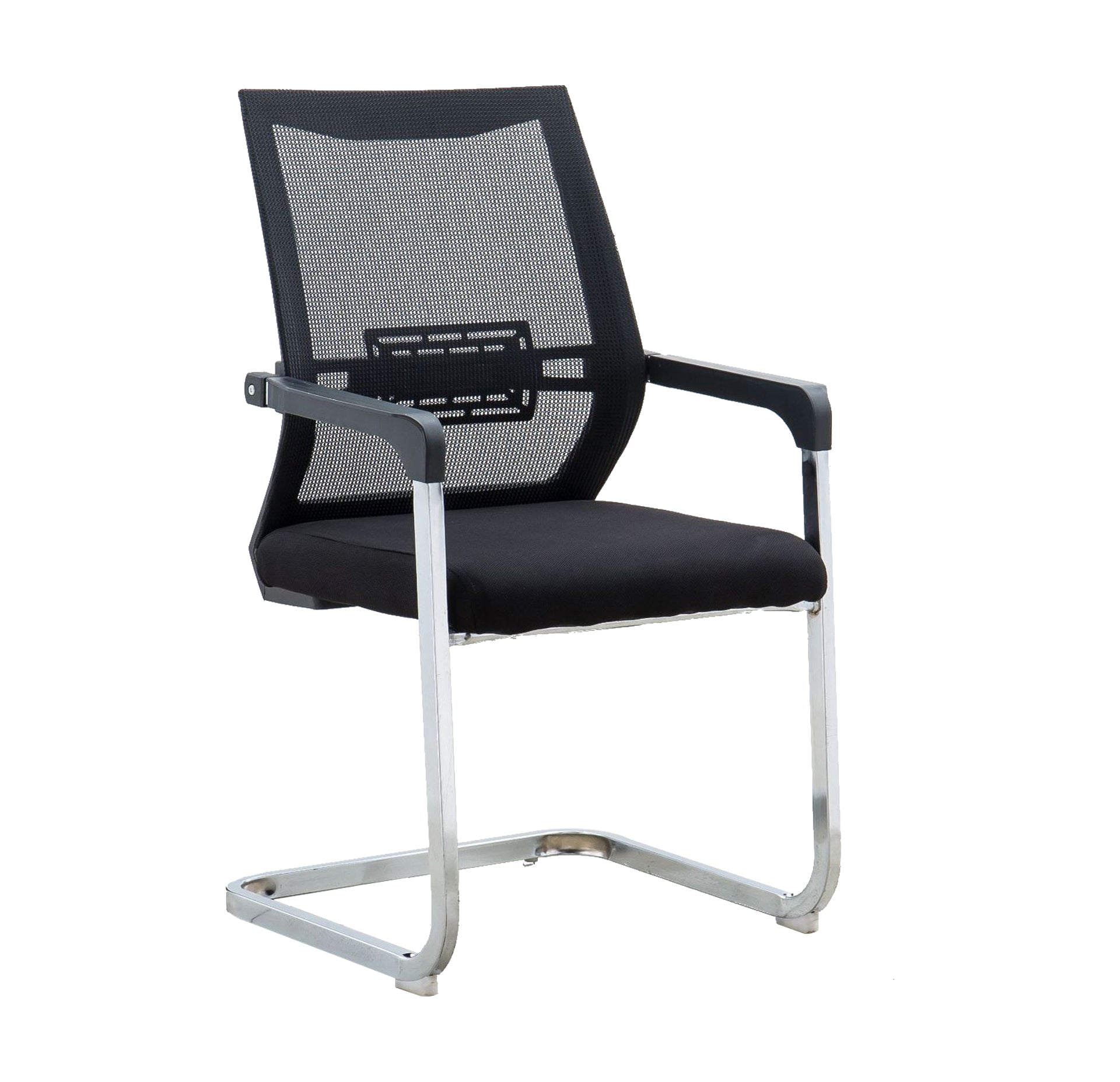 Contemporary Arm Chair Breathable AirGrid Upholstered Black Chair